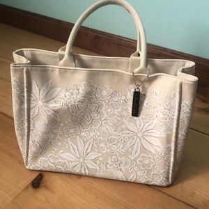 Oscar de la Renta canvas bag